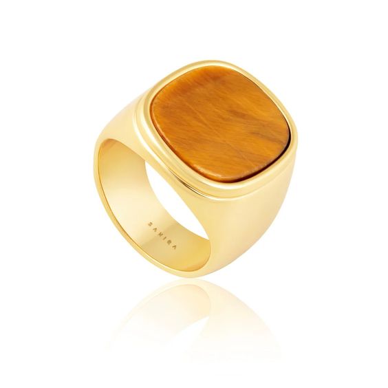 TIGER EYE STATEMENT RING