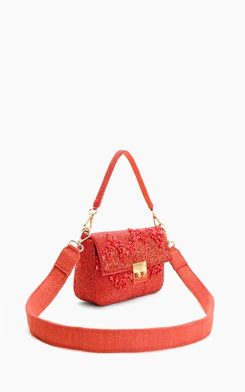 OMNIA BEADED SHOULDER BAG