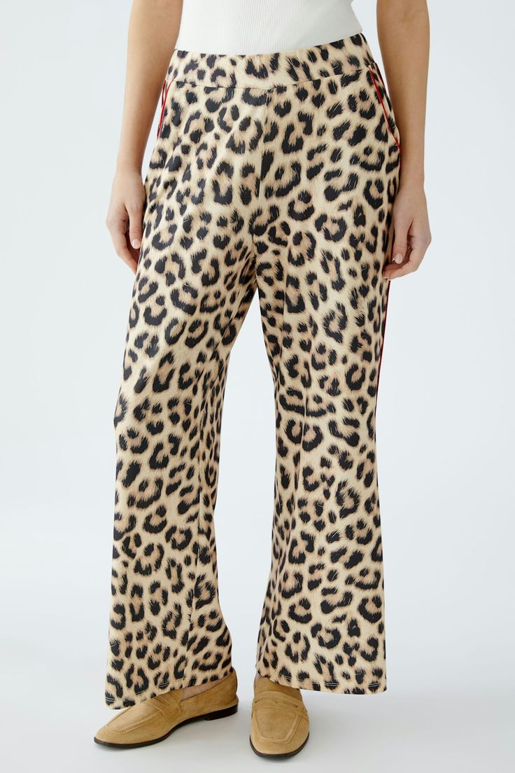 WOMEN'S LEOPARD PRINT TROUSERS