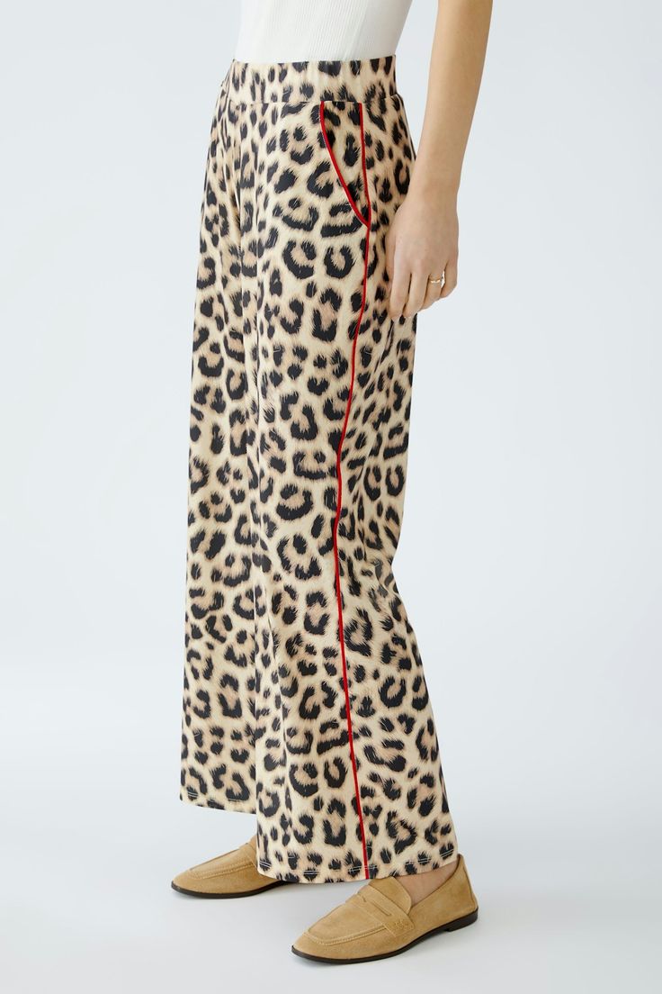 WOMEN'S LEOPARD PRINT TROUSERS