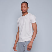 MEN'S SLUB RAW EDGE CREW TEE