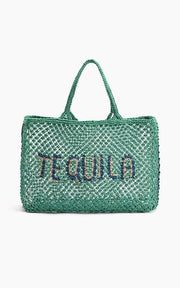 TEQUILA MACRAME JUTE TOTE BAG