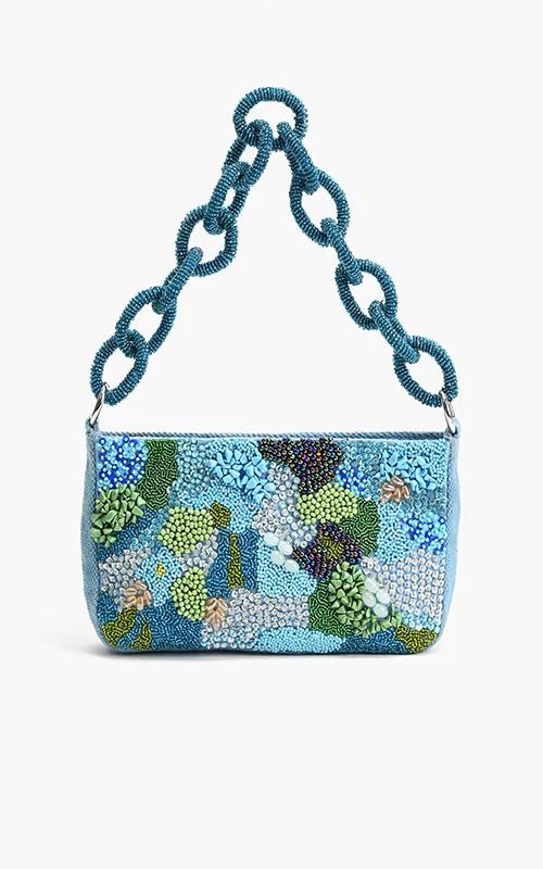 BLUE LAGOON GLAM SHOULDER BAG