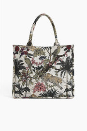 AFRICAN SAFARI EMBELLISHED TOTE BAG