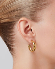 STAPLE HOOP EARRINGS