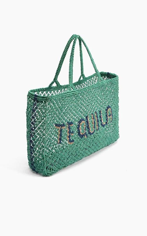 TEQUILA MACRAME JUTE TOTE BAG