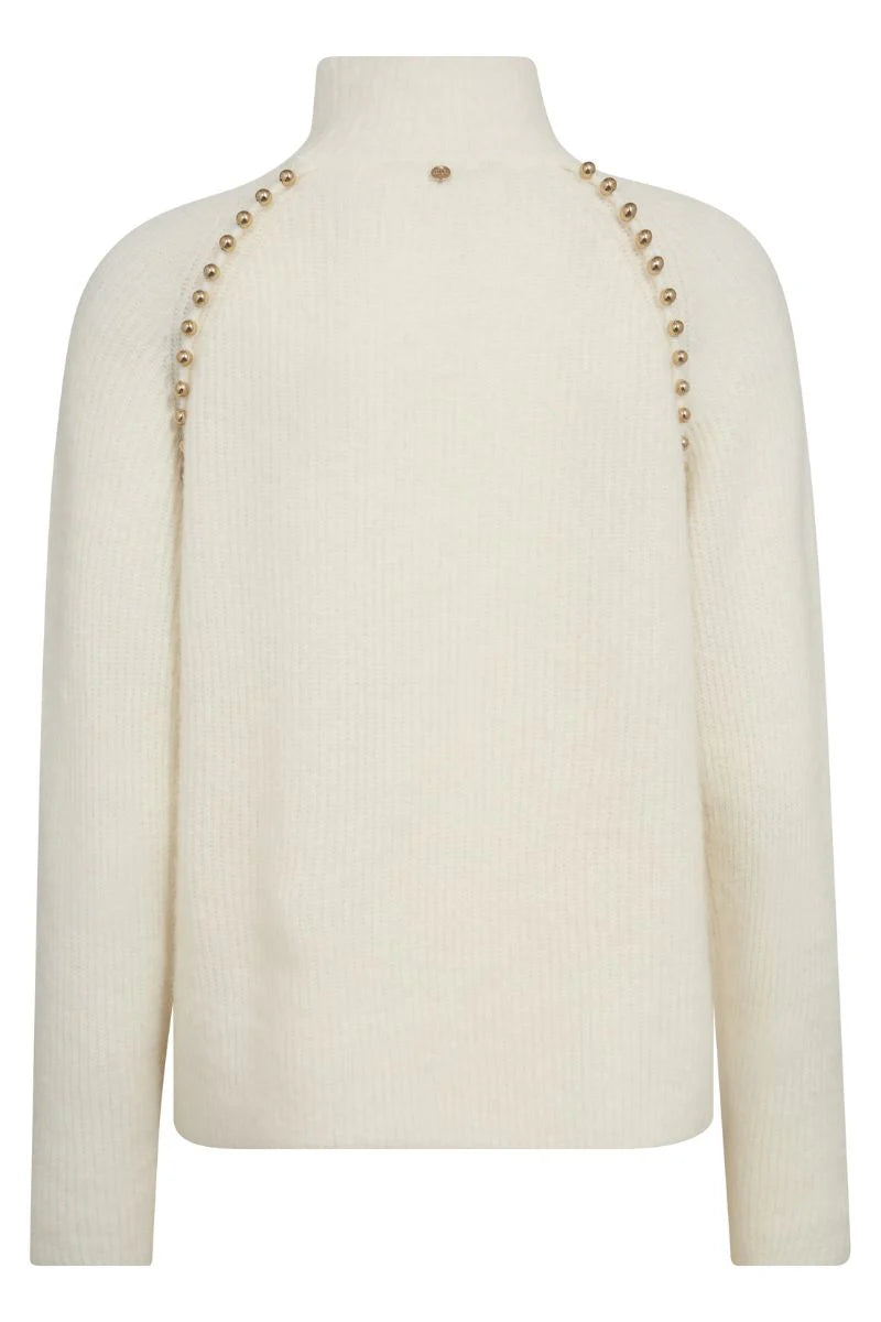 WOMEN'S ZORA BEAD HIGH NECK KNIT