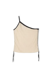 WOMEN'S STONE CONTRAST KNIT TOP