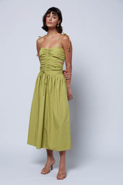 WOMEN'S DRAWSTRING DETAIL DRESS