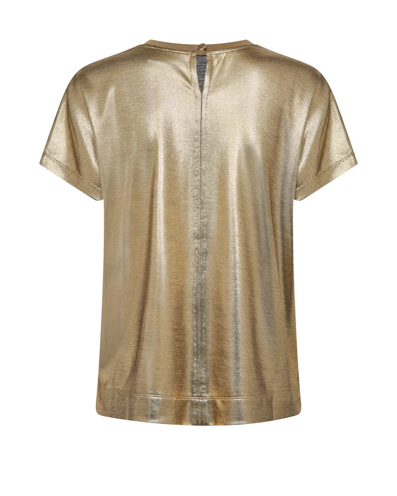 WOMEN'S NIVOLA O-NECK METALLIC TEE