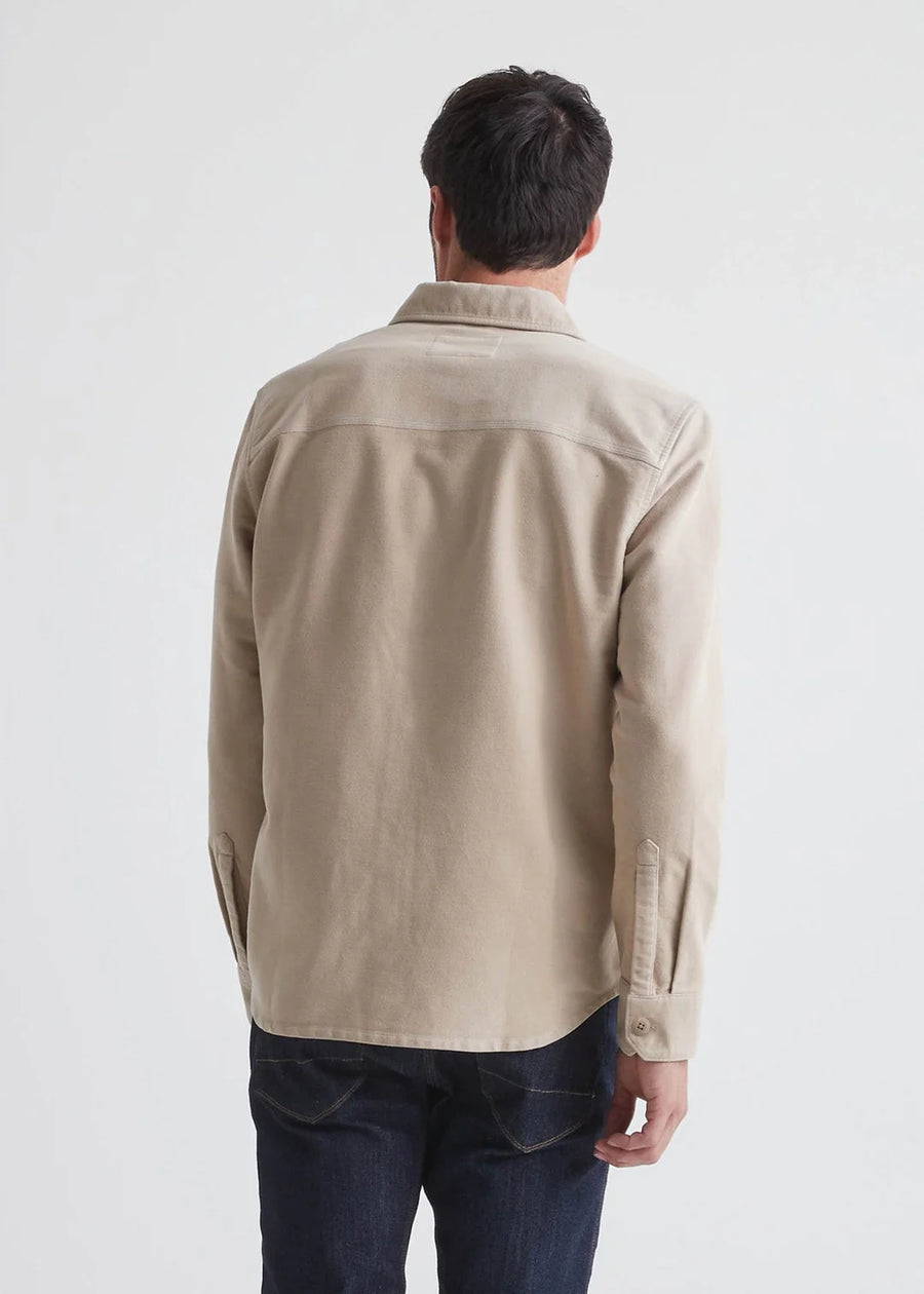 MEN'S NO SWEAT MOLESKIN SHIRT - ALMOND