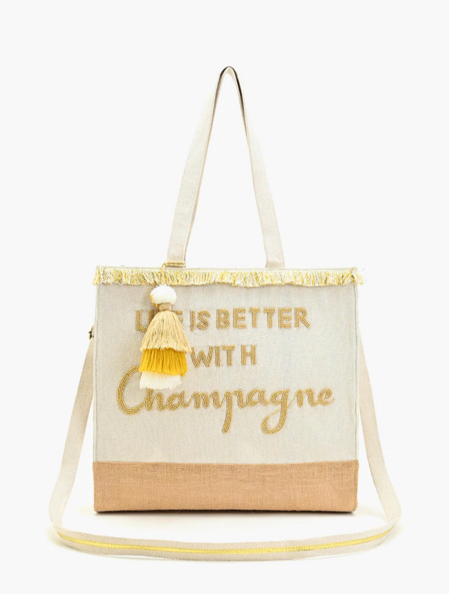 CHAMPAGNE FOREVER TOTE