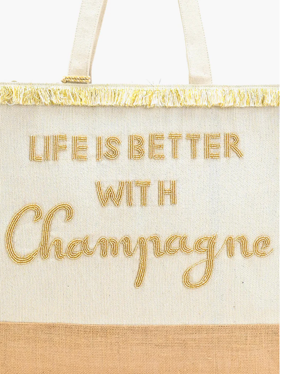 CHAMPAGNE FOREVER TOTE