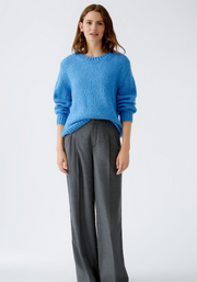 WOMEN'S PULLOVER WITH WOOL AND MOHAIR