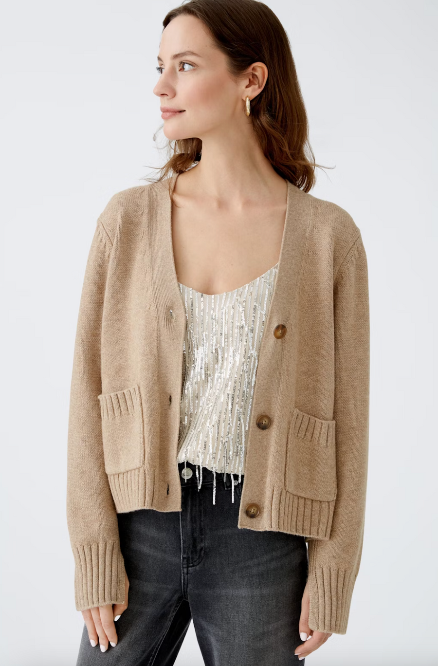 WOMEN'S CARDIGAN WOOL BLEND