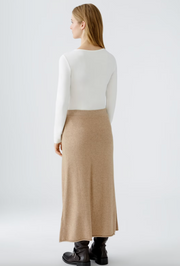 WOMEN'S KNITTED WOOL SKIRT - MODAL BLEND