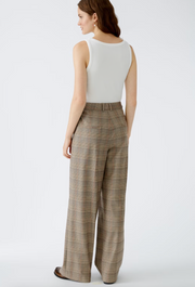 WOMEN'S PLEATED TROUSERS WITH VISCOSE AND COTTON