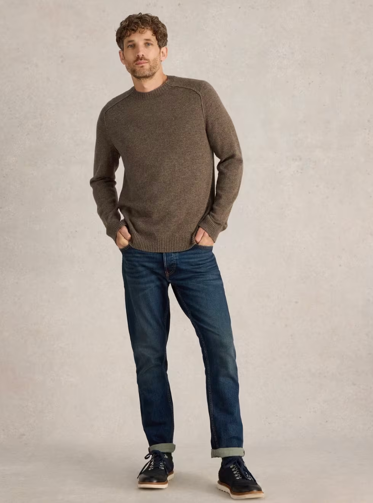 MEN'S LAMBSWOOL CREW NECK JUMPER