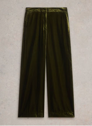 WOMEN'S BELLE WIDE LEG VELVET TROUSER