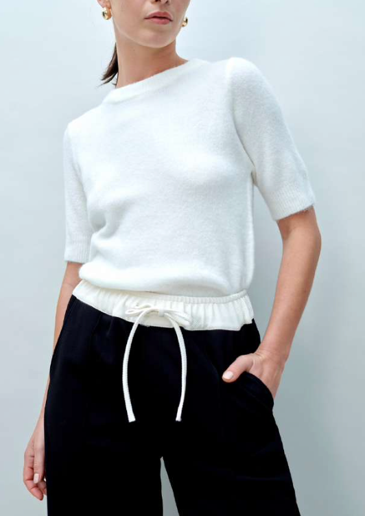 WOMEN'S KNITTED LAYERING TEE