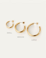 STAPLE HOOP EARRINGS