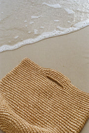 NATURAL ROUND STRAW BAG