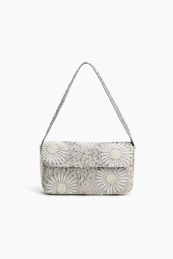 PETAL FROSTWORK SHOULDER BAG