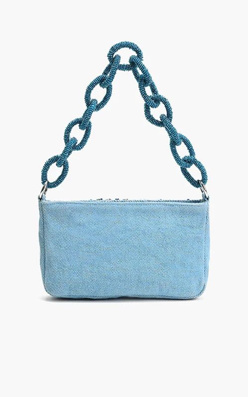 BLUE LAGOON GLAM SHOULDER BAG