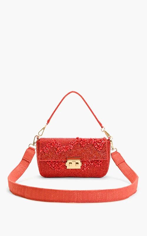 OMNIA BEADED SHOULDER BAG