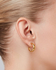 STAPLE HOOP EARRINGS