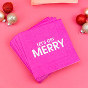 CHRISTMAS COCKTAIL NAPKINS