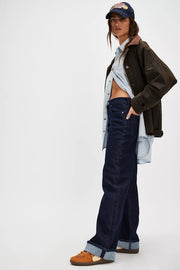 WOMEN'S DENIM MIA CUFFED WIDE LEG JEANS